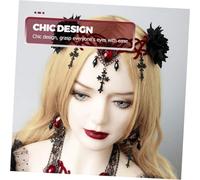 Warmhm Boucles Doreilles Gothiques Pendantes pour Femmes Style Vampire Noir Bijoux Halloween Élégants et Durables Accessoires Costume Chic