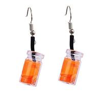 Warmhm Boucles D'oreilles Pendantes Fruits Créatives Orange En Alliage Léger, Bijoux Fantaisie Femmes, Accessoires Mode Fête Et Quotidien, Design Amusant Et Original