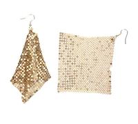 Warmhm Boucles d'Oreilles Pendantes Métalliques pour Femmes Franges et Paillettes Élégantes et Colorées Accessoire Mode pour Longueur Ajustable Hypoallergéniques