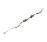 Warmhm Bracelet Couple en Laiton Vintage Pi Yao, Bijou Feng Shui Chinois Sculpté Main, Style Rétro pour Saint-valentin et Nouvel An, Présent Couple Amoureux Symbolique