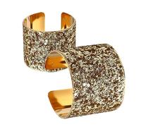 Warmhm Bracelet Manchette Femme Ouvert Paillettes Accessoire Pour Soirée Anniversaire Cadeau