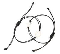 Warmhm Bracelet Tressé Acier Inoxydable Cœur Connecté Pour Mère Et Fille Bijou Et Confortable Accessoire Mode Ajustable Unisexe Cadeau Amour Symbolique