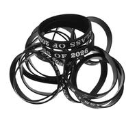 Warmhm Bracelets en Silicone pour Remise de Diplôme 2026, Lot de 50 Pièces, Confortables et Extensibles, pour Fête de Fin D'année Scolaire
