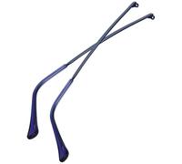 Warmhm Branches de Lunettes en Métal Bleu, Remplacement pour Lunettes | Accessoire de Réparation, Métal et Résine, Installation Facile, Réduit la Pression Auriculaire, pour Lunettes