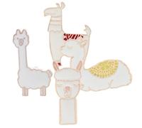 Warmhm Broche Brochettes Mignon Lot De 4 Résine Multicolore Épingle à Vêtement Femme Accessoire Pour Écharpe Chapeau Printemps Mode Petite Taille