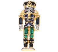 Warmhm Broche Casse-noisette Soldat Bleu-vert Métallique Décorative Mignonne Pour Vêtements Accessoire Pour Occasions Festives Et Fêtes Style Européen