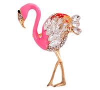 Warmhm Broche Flamant Broche Pailleté Épingle Décorative pour Vêtements Chapeaux Écharpes