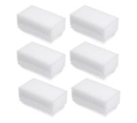 Warmhm Brosse Douce pour Bébé en Éponge Blanche 6pcs Design Double Face Ultrasouple pour Nettoyage et Massage la Maison Maternelle