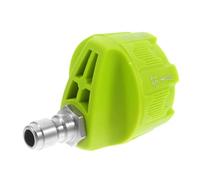 Warmhm Buse de Lavage Haute Pression 1/4 Vert, Embout Réglable Jet Direct et Large, Raccord Rapide pour Nettoyage Extérieur Auto et Canalisation, Outil Polyvalent pour Entretien Voiture