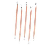 Warmhm Câbles de Masse Automobile Tresse Cuivre 5 Pièces, Câble de Mise la Terre pour Voiture, Connexion Parallèle, Accessoires Batterie Auto, Usage Automobile et Marine