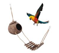 Warmhm Cachette Noix De Terre Reptile Abri pour Gecko Léopard Grotte Cachée Terrarium Décor Lézard Reptiles Ornement De Terrarium Cachette Et Grotte pour