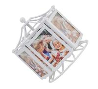 Warmhm Cadre Photo Rotatif Musical Décoratif pour Bureau et Maison Cadre Photo Ornement de Table pour Souvenirs Familiaux Cadeau Anniversaire Noël Polyvalent