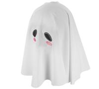 Warmhm Cagoule de Fantôme Blanche à Double Expression pour Femme Masque Intégral en Maille Respirante Accessoire de Costume Cosplay Halloween Voile de Mariée Effrayant pour Fête et