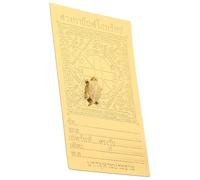 Warmhm Carte de Prière Délicate Or Décoration Religieuse Pratique et Cadeau pour Femmes pour Maison et Lieux de Culte