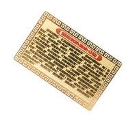 Warmhm Carte Kwan Yin Dorée Bouddhiste pour Protection et Harmonie Spirituelle Décoration Légère pour Maison Bureau et Voiture