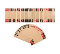 Warmhm Cartes de Bridge Chinoises à Grandes Lettres, Style Vintage | Lecture Facile, Manipulation Aisée, Mélange Fluide, pour Seniors, Voyages et Réunions Conviviales