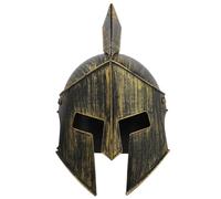 Warmhm Casque de Soldat Romain Doré pour Cosplay Carnaval Halloween Accessoire de Fête Vintage