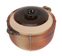 Warmhm Casserole Argile Céramique pour Soupe et Ragoût Petite Cocotte Traditionnelle Chinoise Résistante Chaleur Conserve et Nutrition pour Repas Familial