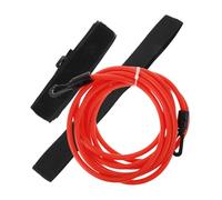 Warmhm Ceinture de Résistance la Natation, Ceinture D'entraînement de Natation, Kit 4m, TPE, Rouge, Compacte et Portable, pour Garçon et Filles et Athlètes, Swim Training et Exercices