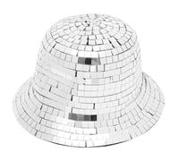 Warmhm Chapeau Cowboy Pailleté Femme à Large Bord Style Disco et Western et Respirant pour Fête Cosplay et Extérieur