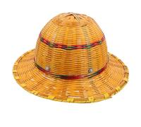 Warmhm Chapeau de Chantier Tressé Protection UV Renforcée Ventilation Large Bord Randonnée et Extérieur