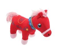 Warmhm Cheval en Peluche 2026 Poupée Cheval Debout Signe Chinois Cadeau De Bonne Année Fournitures pour Le an Chinois 2026