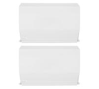 Warmhm Clapet de Skimmer de Piscine 2 Pièces 19,50x13,50x2,20 cm Volet de Remplacement Blanc PVC avec Éponge pour Écumoire de Piscine et Bassin Hors Sol