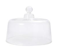 Warmhm Cloche Verre Transparente Couvercle Poussière pour Fruits Desserts et Micro Chaleur et Au Froid pour Conservation Fraîcheur Alimentaire