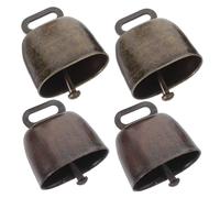 Warmhm Cloches pour Bétail Anti-Perte 4Pcs Accessoires Agricoles Petites Cloches en pour Moutons Chevaux Vaches Légères et Pratiques Décoration Vintage