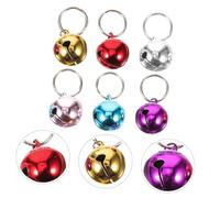 Warmhm Clochettes Colorées pour Collier De Chien Et Chat Clochette en Cuivre 18 Mm 6 Pièces Accessoires Multicolores Artisanat Décorations Festives Et Bricolage Animaux