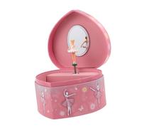 Warmhm Coffret à Bijoux Musical pour Fille Forme De Cœur avec Figurine De Danseuse De Ballet pour Organiser Colliers Et Bagues