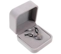 Warmhm Collier Couple Magnétique de Cœur 2 Pièces Noir Cordons Noirs Pendentifs Assortis Aimantés Coffret Présent Gris Velours Bijou Romantique Saint-Valentin pour Lui