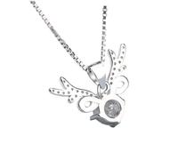 Warmhm Collier Pendentif Cerf Argent Bijou Femme Chic Chaîne Clavicule Décoration
