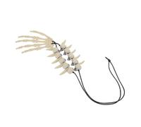 Warmhm Collier Pendentif Tête de Mort Collier Crâne Style Gothique Punk avec Pendentif Main Squelettique Accessoire de Cosplay pour Hommes et Femmes