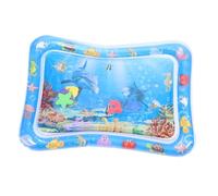 Warmhm Coussin D'eau Gonflable Bébé Bébé Tapis De Jeu Sensoriel Motif Requin Pvc Sûr Stimulation Œil-main Été Pliable Facile Transport