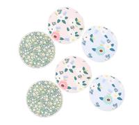 Warmhm Coussinets d'Allaitement Réutilisables 6 Pièces Respirants Lavables en Fibres de pour Femmes Allaitantes Anti-Fuite Confortables pour Maison et Extérieur