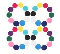 Warmhm Coussinets pour Diffuseur D'huiles Essentielles 200 Pcs, Recharge de Coussinets Ronds Non Tissés 22,5x3,5 Mm, Couleurs Mélangées, Compatibles Collier Médaillon Couleur Aléatoire