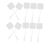 Warmhm Coussins Électrodes de Stimulation Musculaire 40 Mm 24 Pièces Pvc Auto-adhésifs Réutilisables Prise 2,0 Mm Compatibles Appareils Électrostimulateurs Thérapie Musculaire à Domicile