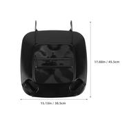 Warmhm Couvercle de Poubelle 50 L en Plastique Noir Étanche et Résistant aux Intempéries Couvercle Rabattable pour Conteneur de Recyclage Extérieur Protection Anti-Odeurs et Facile à