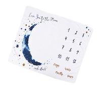 Warmhm Couverture Mensuelle pour Fond Photo Couverture Photo Lune Bleue Lit Poussette