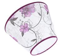 Warmhm Couvertures De Lumière De Lustre Cache Plafonnier Nuances De Gris Clair Protecteur De Lustre Abat-jour De Abat-jour Vintage Abat-jour Fleur Bulle De Ménage Violet E27 En Tissu