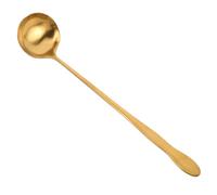 Warmhm Cuillère à Sauce Acier Inoxydable à Long Manche Cuillère Polyvalente pour Soupe Ragoût et Assaisonnement Manche Allongé pour Cuisson Sécurisée