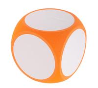Warmhm Dés Effaçables Faire La Fête Grand Dés pour Les Enfants Numéro Cube Classe Dés Nombre Coloré Sec Dice Vierge Transparent Rose Dés Vierges Noir Géant Vide Jeu Mousse Orange