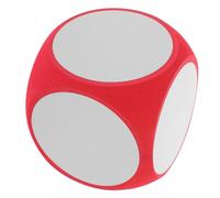 Warmhm Dés Effaçables Mousse Jeu De Dés Vide Couleur Plateau De Jeu Enfants Gros Dés Six Cube Vierge Dés Colorés Dés De Fête Dés Vierges Faveur du Parti Dés De Jeu Eva Rouge