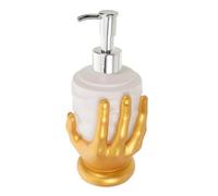 Warmhm Distributeur de Savonnette Liquide de Cœur Anatomique, Flacon de Savonnette D'horreur, Vinyle, Doré, Rechargeable, à Pompe, Réutilisable, Halloween, pour Salle de Bain et Évier