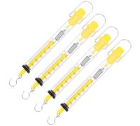 Warmhm Dynamomètre Newton Tubulaire Plastique Transparent 4 Pièces Balance à Ressort Graduée pour Expérimentation Physique en Laboratoire