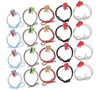 Warmhm Élastiques à Cheveux à Motifs Animaux 20 Pièces Accessoires Créatifs en Acrylique et Nylon pour Filles pour Coiffure Quotidienne et Fêtes