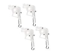 Warmhm Embouts de Baguette Basculants pour Stores Vénitiens Lot de 4 Transparent Accessoires de Remplacement en Plastique Installation Facile Outils de Contrôle pour Usage Quotidien