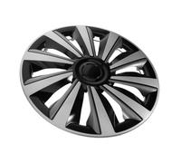 Warmhm Enjoliveur De Roue 15 Pouces Universel Gris Argenté, Cache Moyeu avec Protection PP, Design Élégant Et Installation Facile pour Toutes Conditions De Conduite