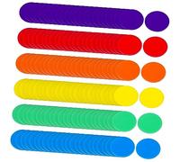 Warmhm Ensemble de Jetons de Poker 180 Pièces Jetons de Bingo en Acrylique Colorés Multicolores Marqueurs de Comptage pour Jeux de Société et Éducation Mathématique